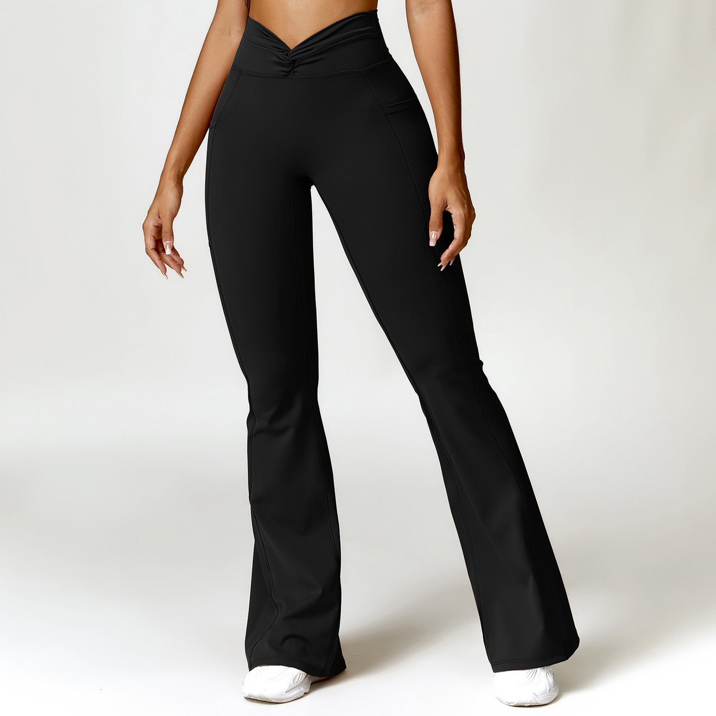 High-Waist Yoga Pants with Pockets