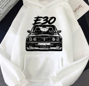 E30 Car Design Hooded Sweatshirt