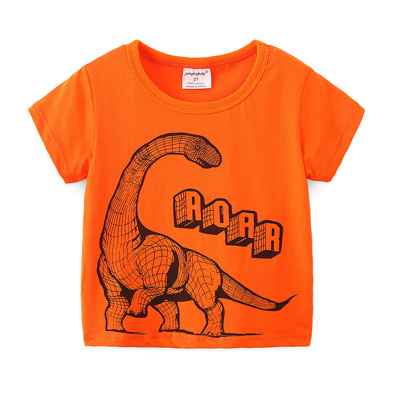 Round Neck Cotton Short-sleeved Children's T-shirt