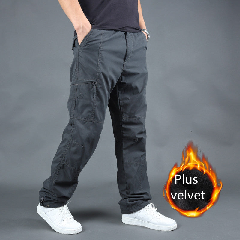 Men's Work Pants Multi-Pocket Overalls