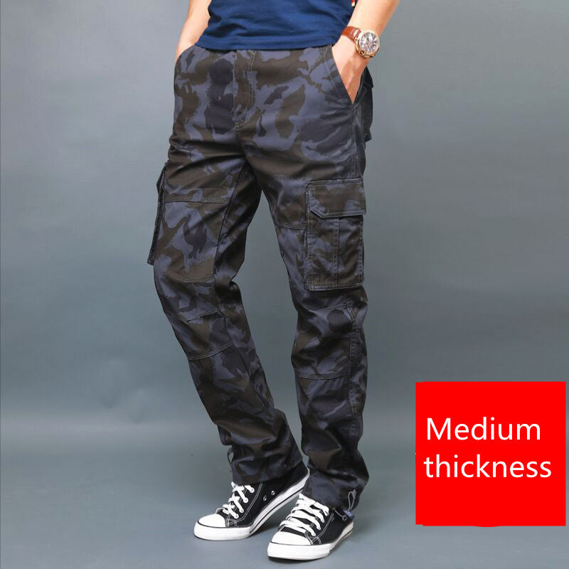 Men's Work Pants Multi-Pocket Overalls