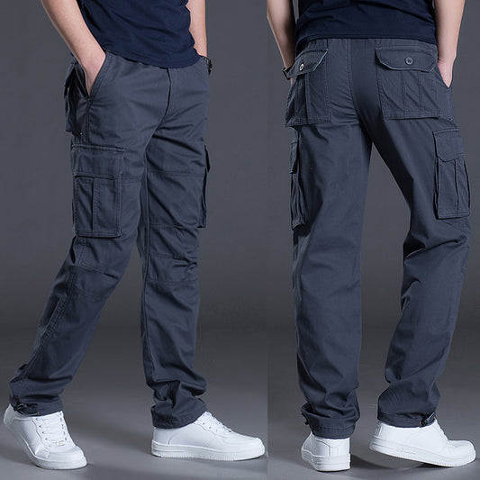 Men's Work Pants Multi-Pocket Overalls