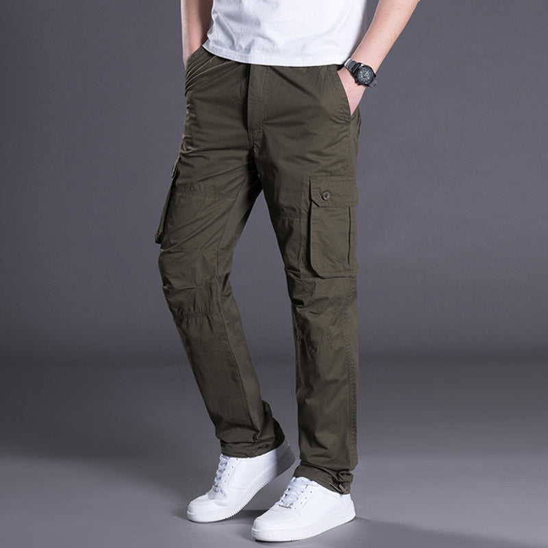 Men's Work Pants Multi-Pocket Overalls