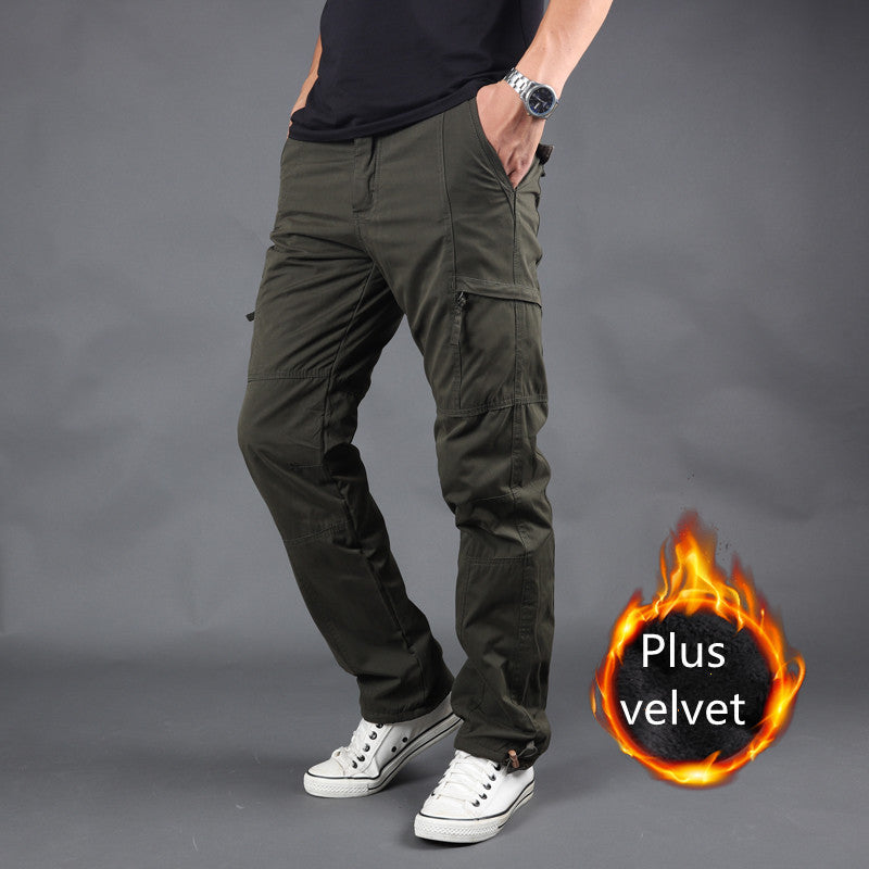 Men's Work Pants Multi-Pocket Overalls