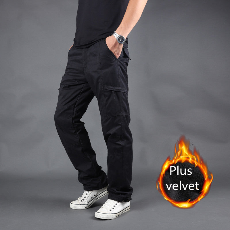 Men's Work Pants Multi-Pocket Overalls