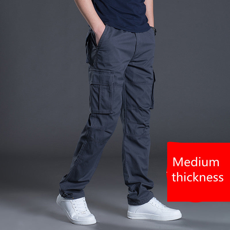 Men's Work Pants Multi-Pocket Overalls