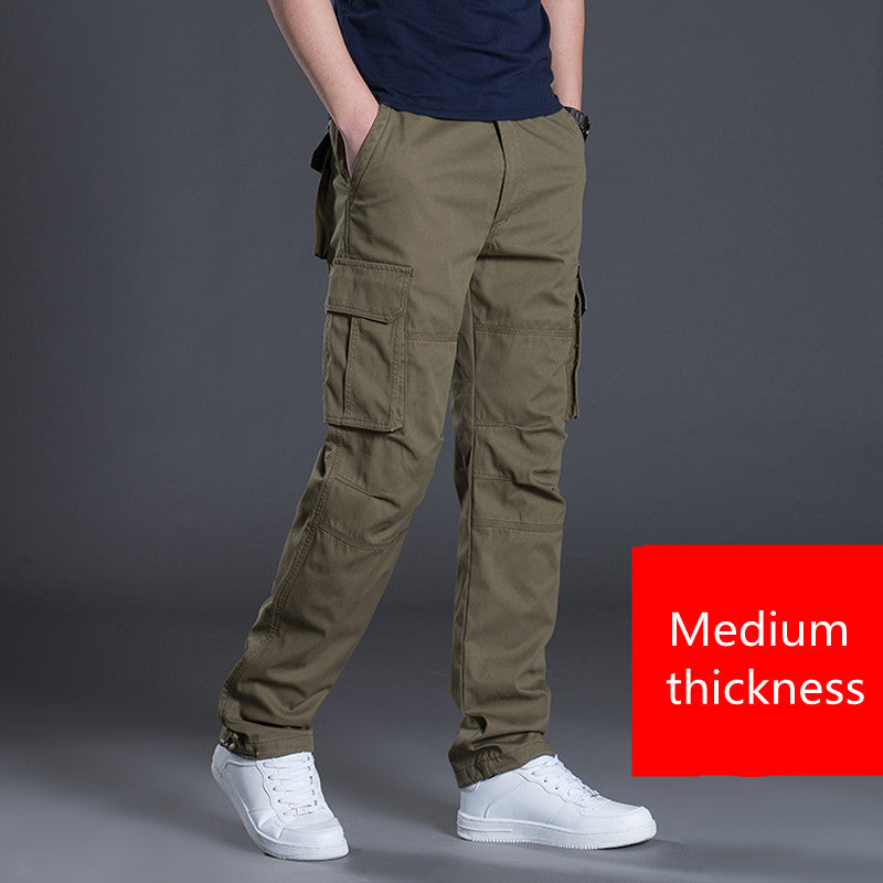 Men's Work Pants Multi-Pocket Overalls