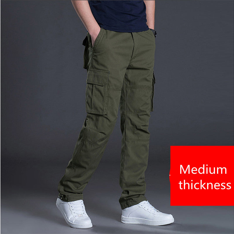 Men's Work Pants Multi-Pocket Overalls