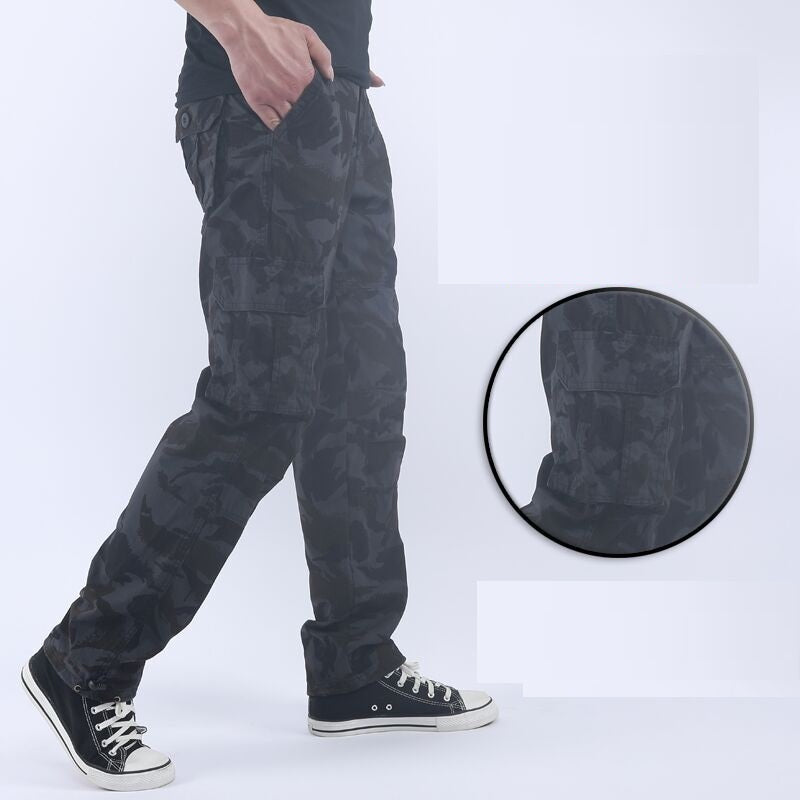 Men's Work Pants Multi-Pocket Overalls