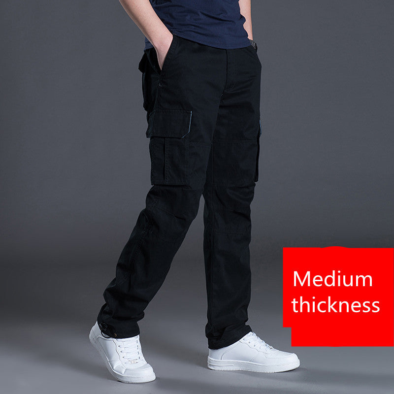 Men's Work Pants Multi-Pocket Overalls