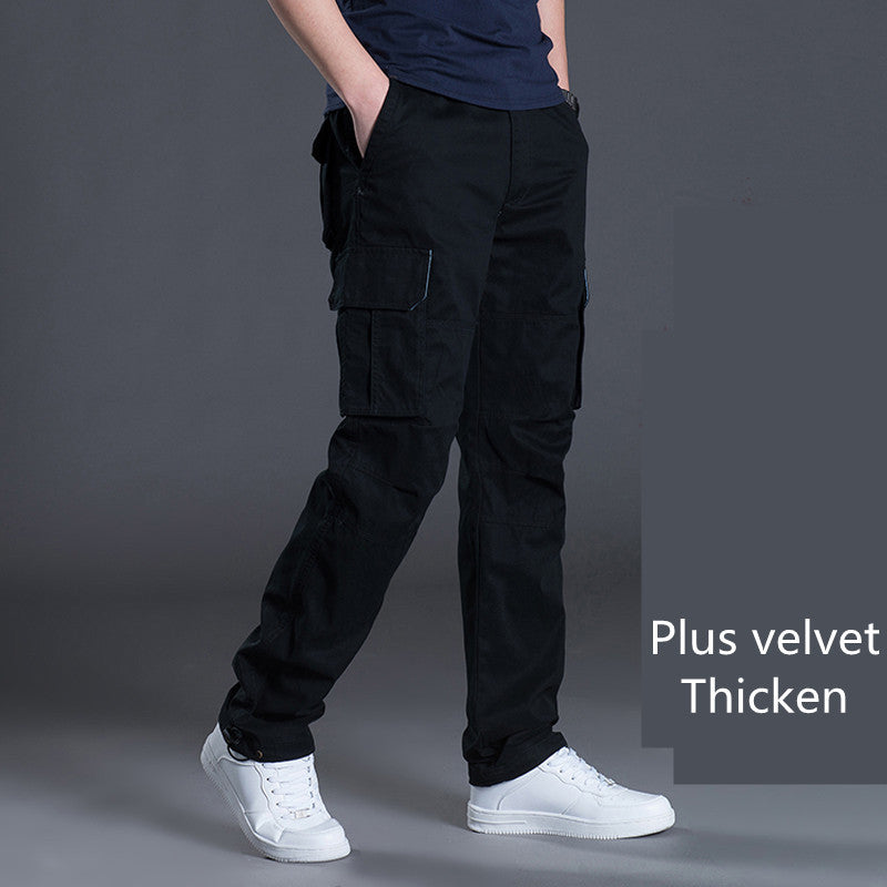 Men's Work Pants Multi-Pocket Overalls