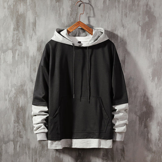 Two-Layered Hoodie with a Loose Fit