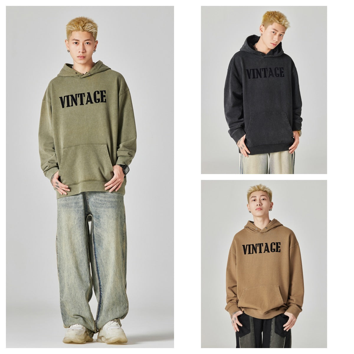 Men's Fashion Casual Hooded Cotton Sweater