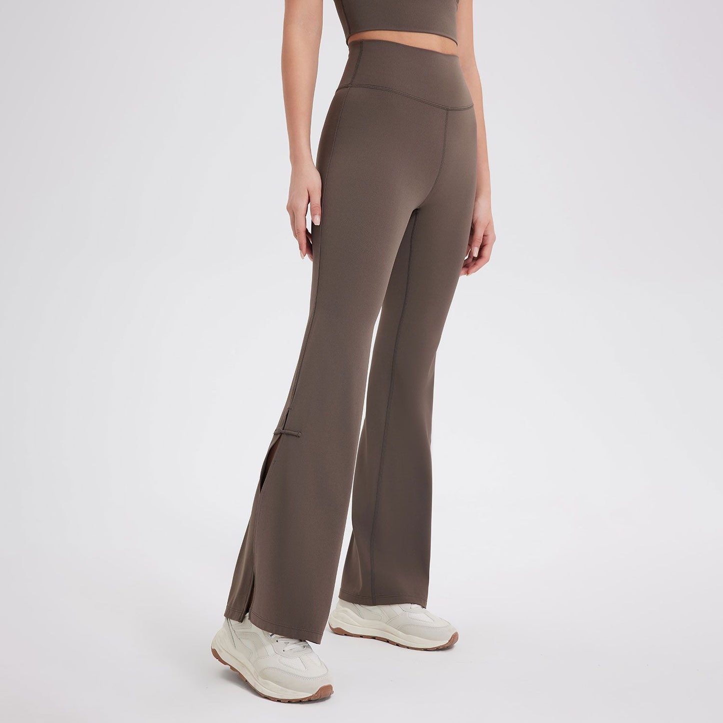 Peach Lift High-Waist Bell-Bottom Sports Pants