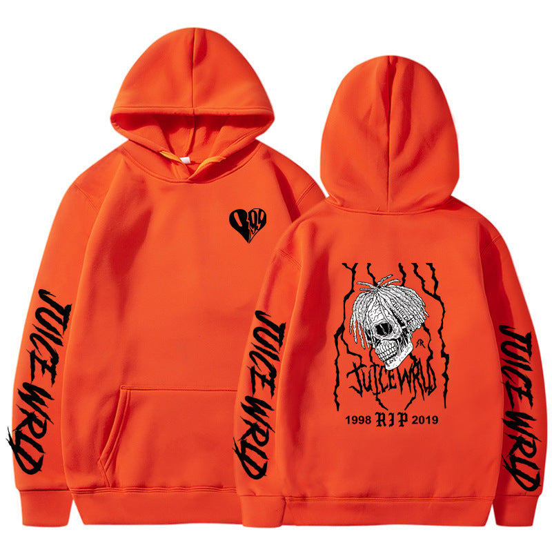 Men's And Women's Printed Loose Hoodie