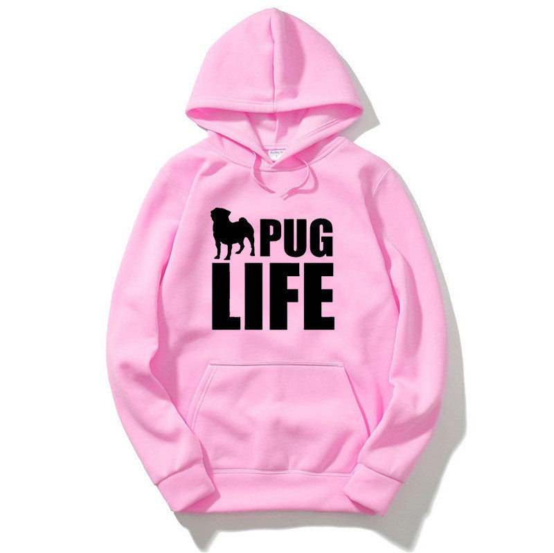 Pug Life Printed Hoodies