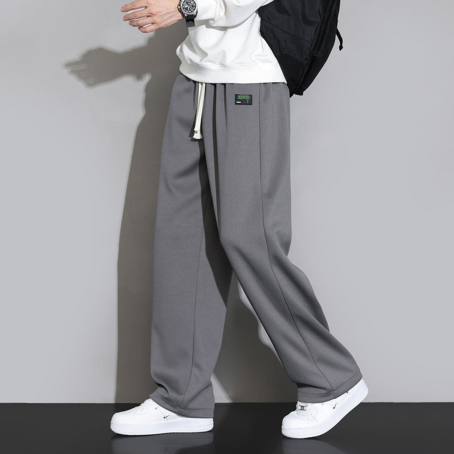 Loose-Fit Wide-Leg Sweatpants