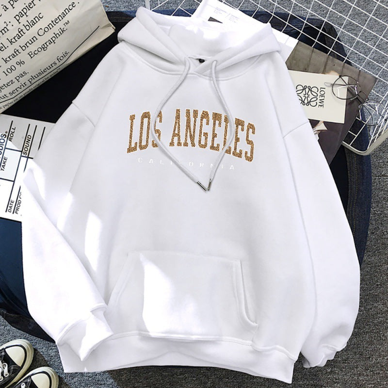 Los Angeles, California Usa City Leopard Hoodie