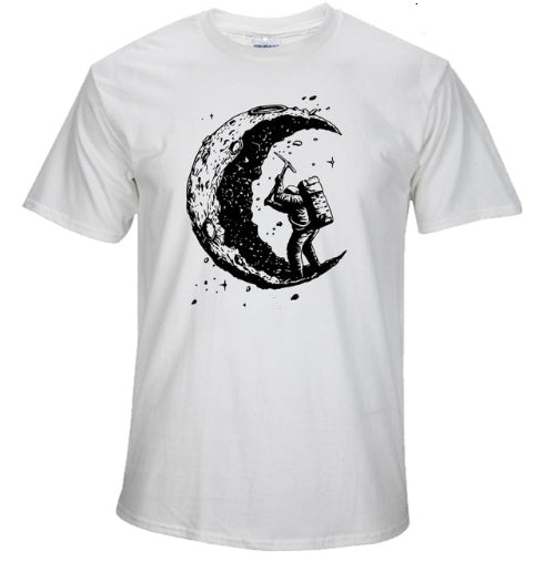 Digging the Moon Print Tee