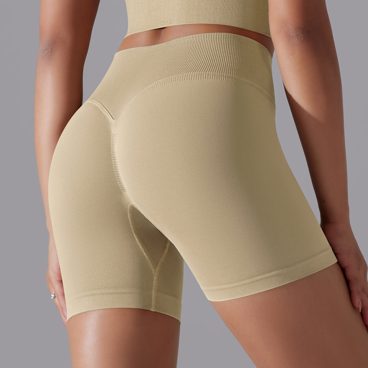 Hip Raise Skinny High Elastic Yoga Shorts