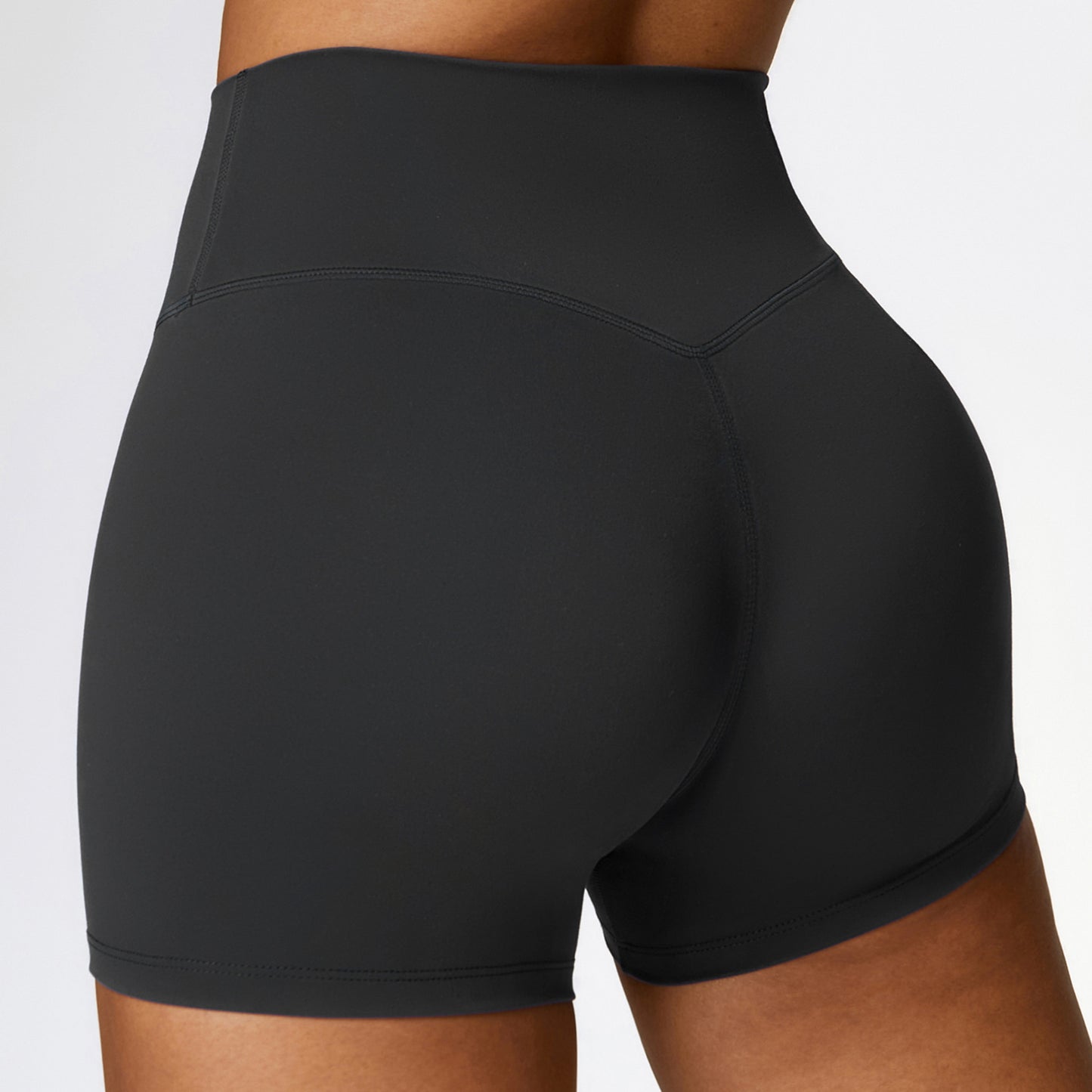 Women's High Waist Brushed Fitness Shorts