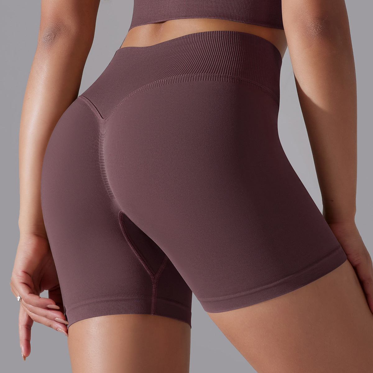 Hip Raise Skinny High Elastic Yoga Shorts