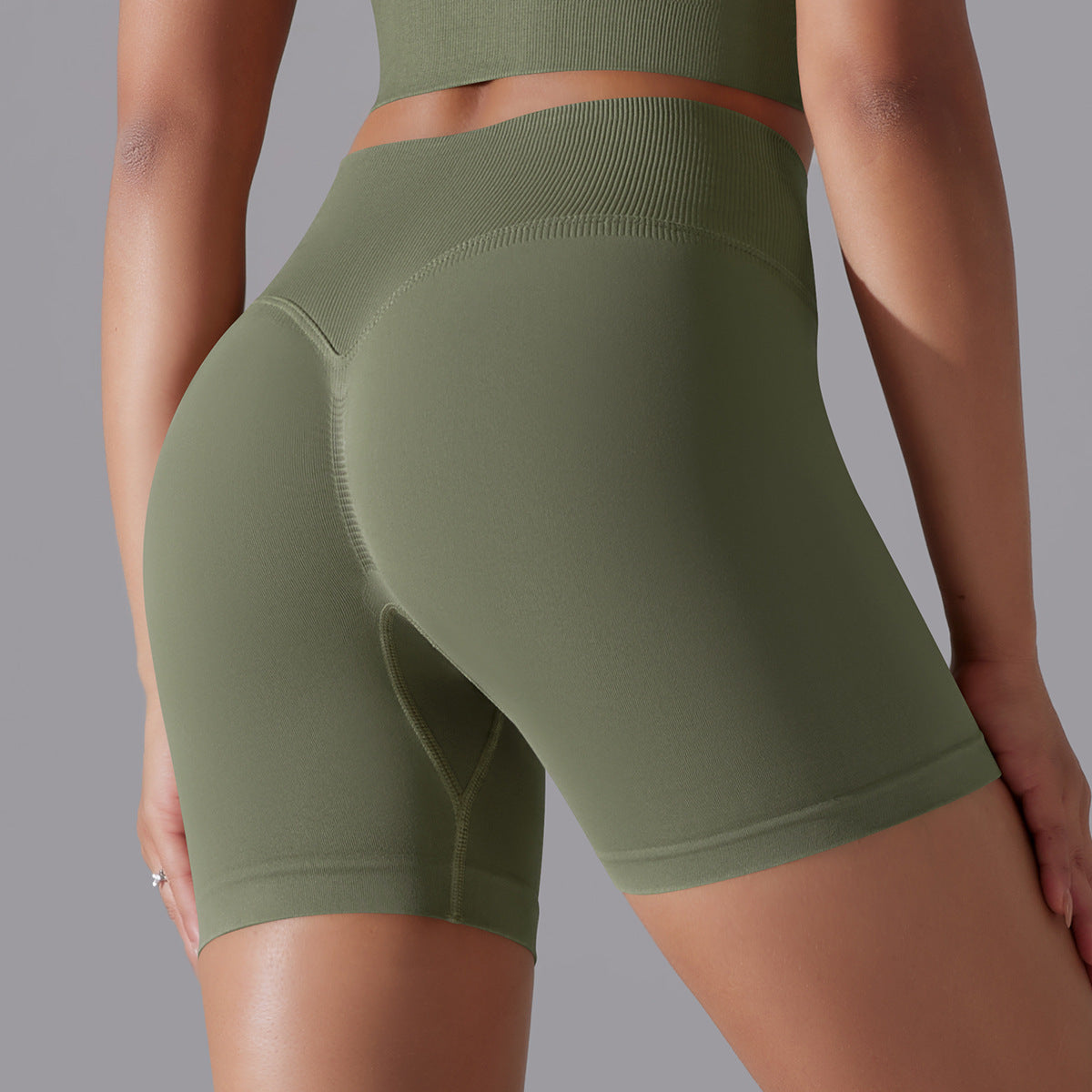 Hip Raise Skinny High Elastic Yoga Shorts