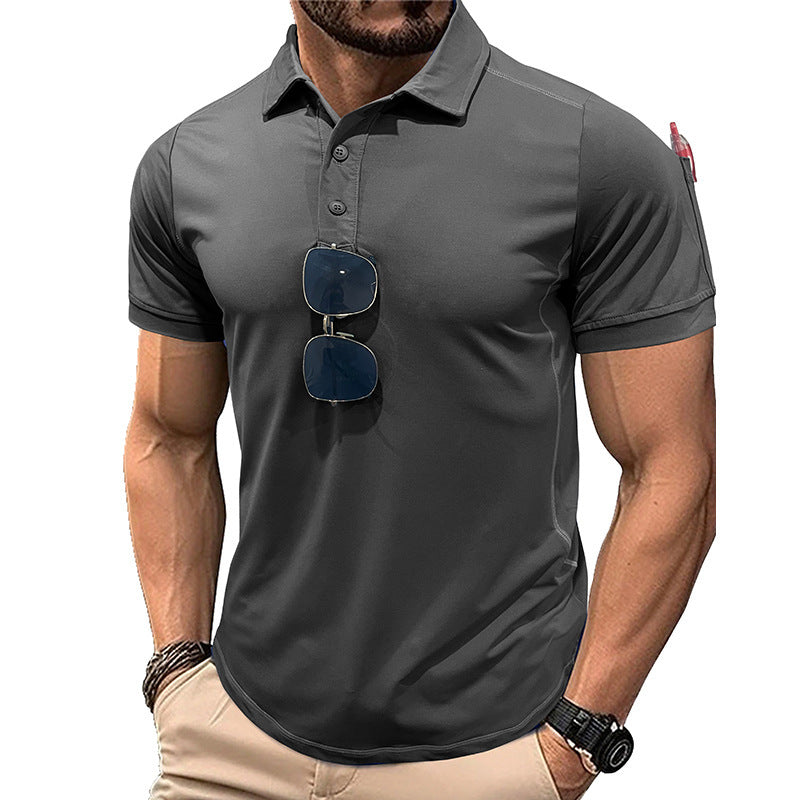 Outdoor Quick-drying Lapel Sports Short-sleeved T-shirt Polo Shirt