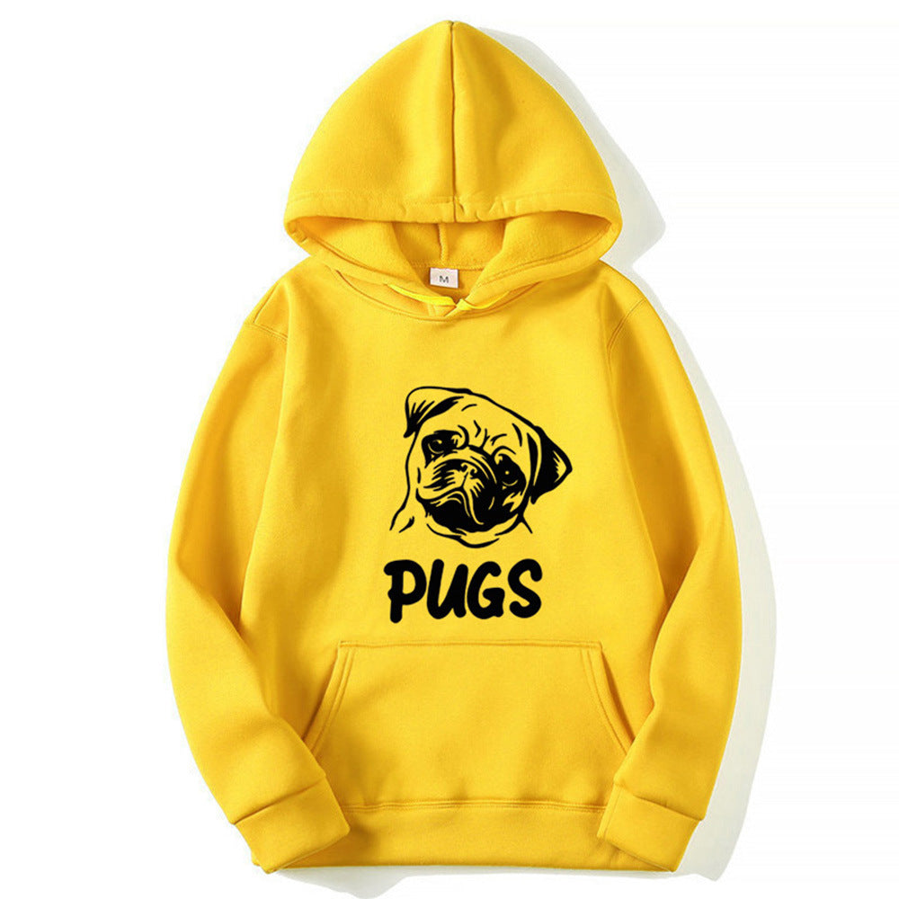 Hip Hop Pug Printed Sweater