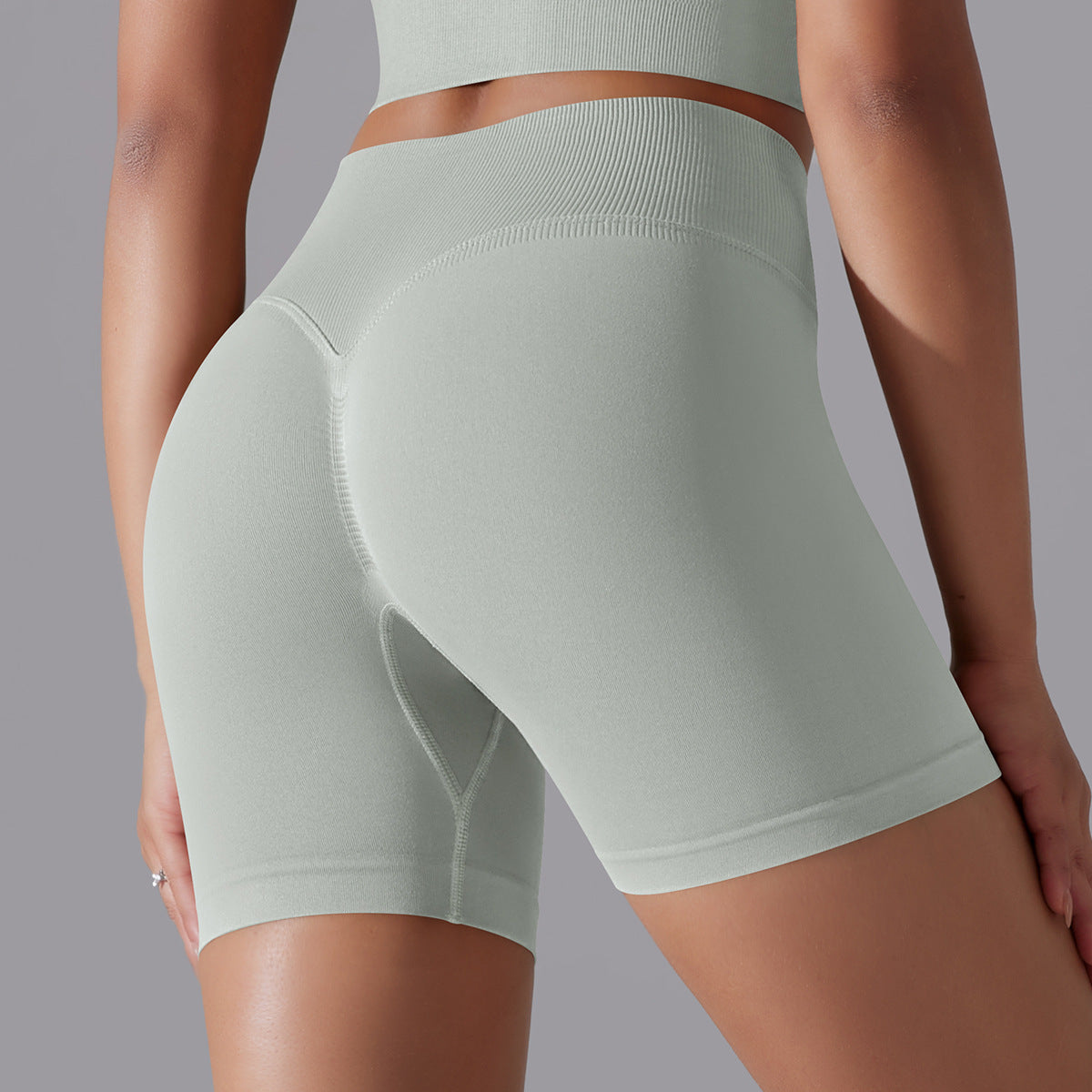 Hip Raise Skinny High Elastic Yoga Shorts