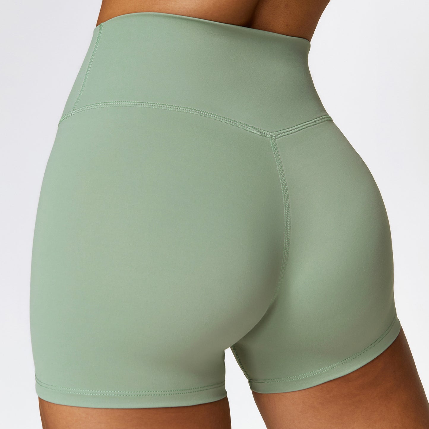 Women's High Waist Brushed Fitness Shorts