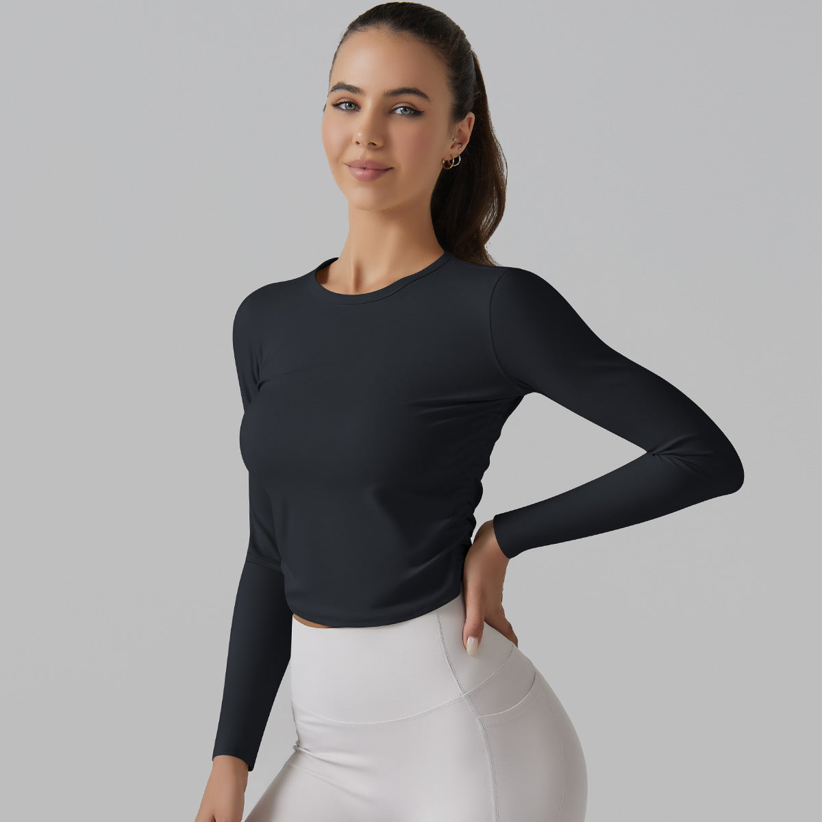 High Elastic Long Sleeve Fitness Top