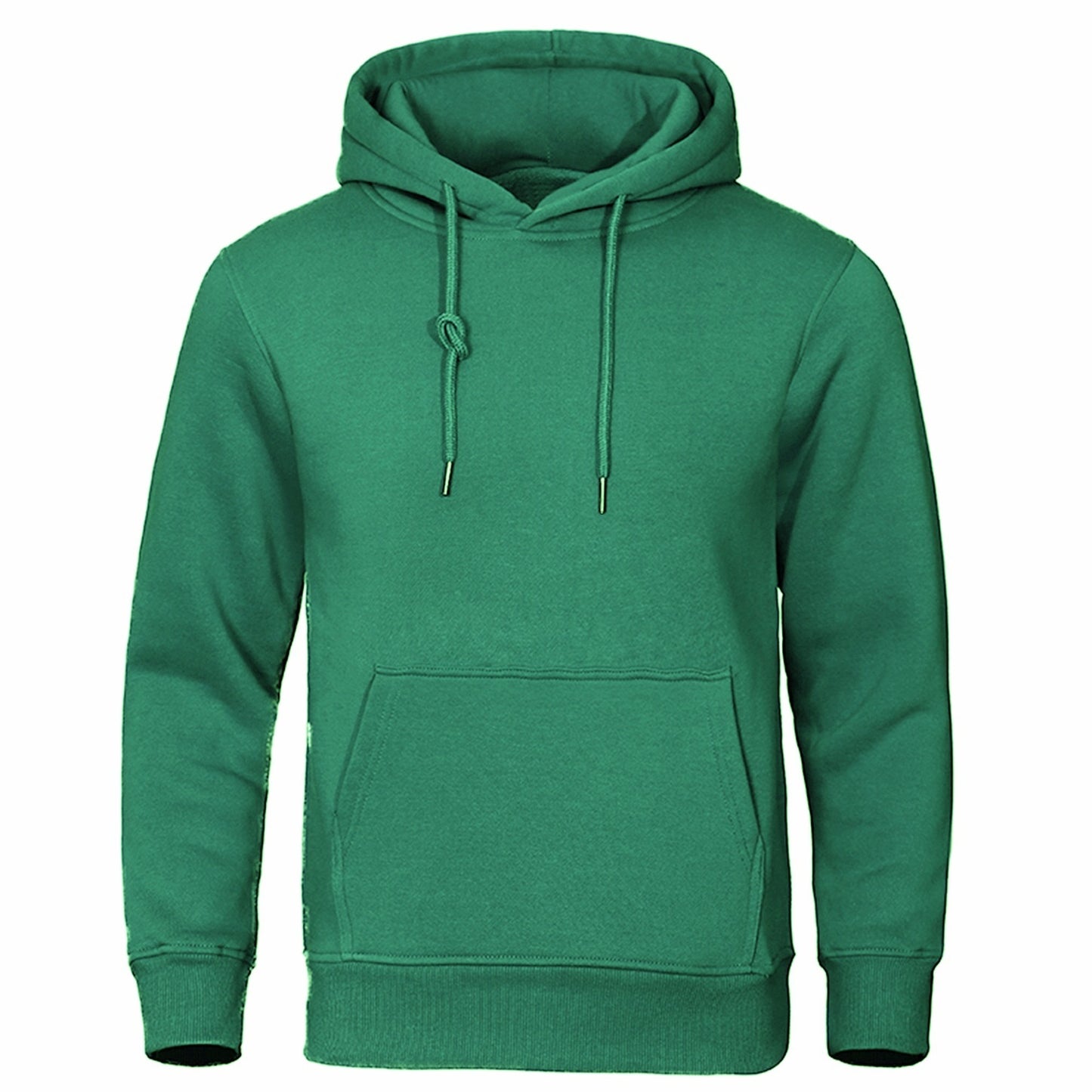 Solid Color Pullover Sweatshirt Spring Fashion Fleece Unisex Hoodie