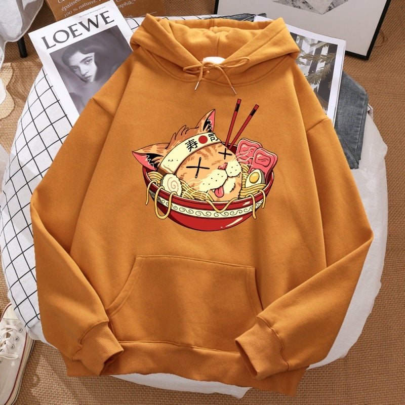 Japanese Ramen Catabuki Samurai Cat Sushi Streetwear Mens St