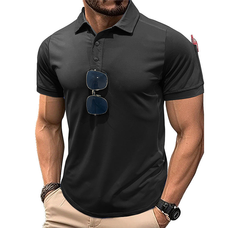 Outdoor Quick-drying Lapel Sports Short-sleeved T-shirt Polo Shirt