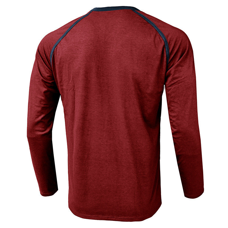 Fashion Colorblock Casual Amazon Men's Top