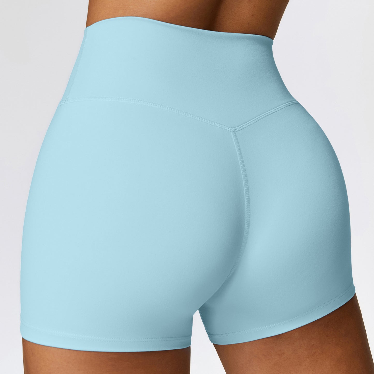 Women's High Waist Brushed Fitness Shorts