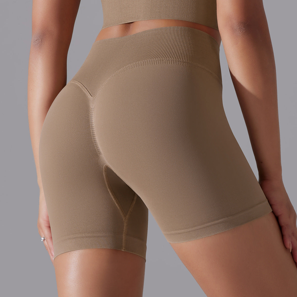 Hip Raise Skinny High Elastic Yoga Shorts