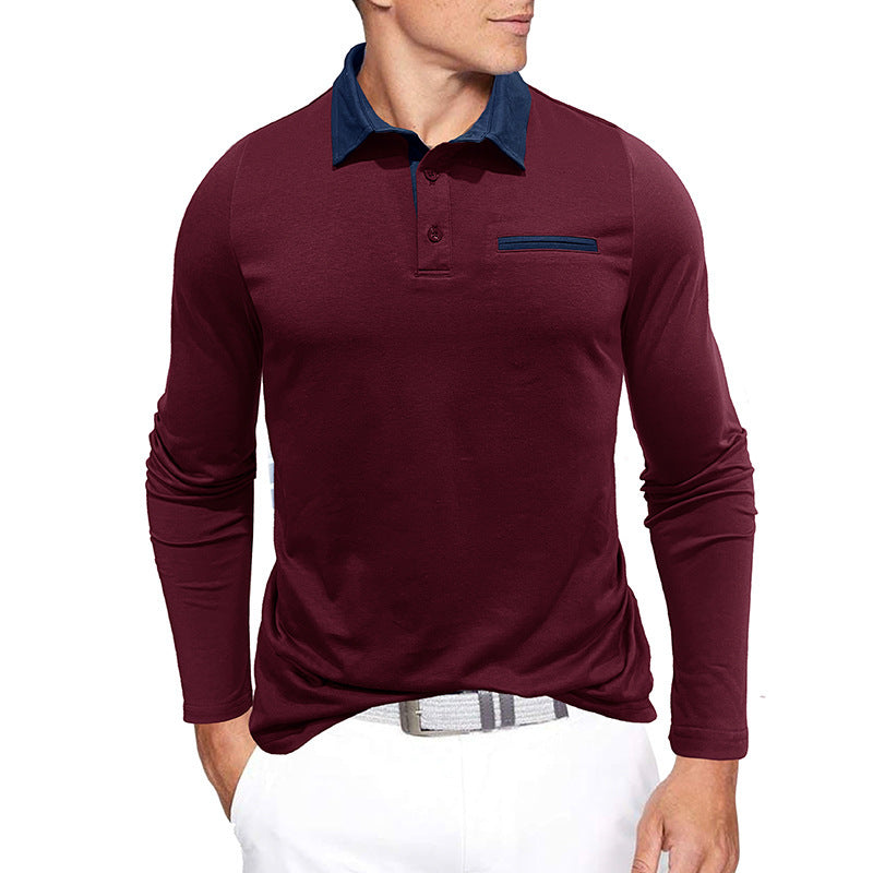 Cotton Contrast Polo Shirt