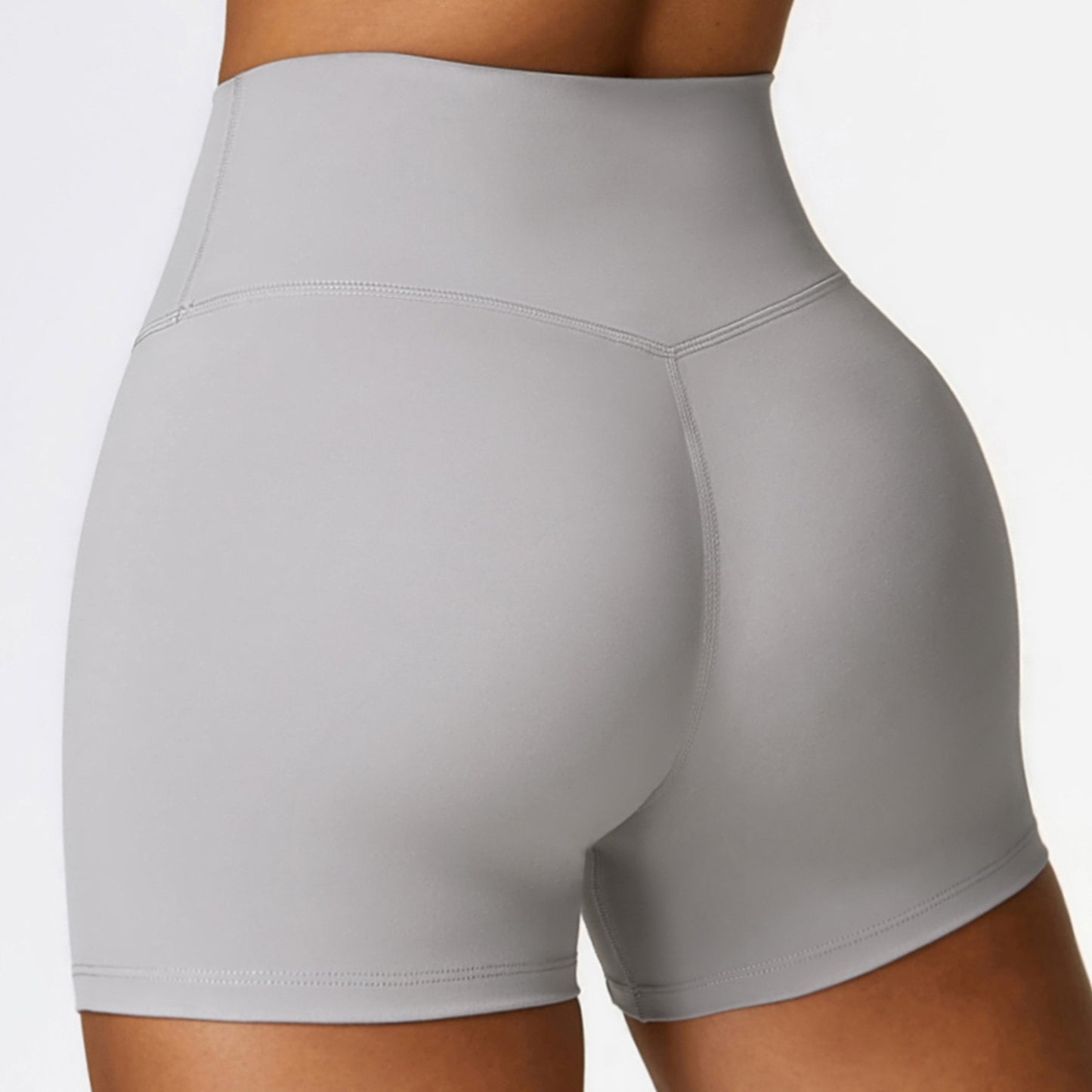 Women's High Waist Brushed Fitness Shorts